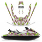 Preview: Psycho Kraken Hintergrund = Lila, Designfarbe = Grün für Yamaha VX Cruiser/VX Deluxe 2015-2020