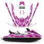 Preview: Psycho Kraken Hintergrund = Pink, Designfarbe = Lila für Yamaha VX Cruiser/VX Deluxe 2015-2020