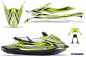 Preview: Dynamik Hintergrund = Lime Grün, Designfarbe = Schwarz für Yamaha WaveRunner GP 1800 17-20