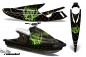 Preview: SilverStar - Reloaded Hintergrund = Schwarz, Designfarbe = Grün für Yamaha Wave Blaster 1993-1996