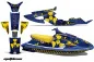 Preview: Meltdown Background = Blue, Design color = Yellow for Yamaha Wave Raider 1994-1996