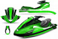 Preview: Geometrik Background = Black, Design color = Green for Yamaha Wave Runner 2002-2005
