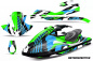 Preview: Retrospective Background = Teal Blue, Design color = Green for Yamaha Wave Runner 2002-2005