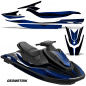 Preview: Geometrik Background = Black, Design color = Blue for Yamaha Wave Runner EX Deluxe 17-20