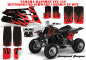 Preview: Diamond Flames Hintergrund = Schwarz, Designfarbe = Rot für Yamaha Banshee YFZ 350