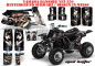 Preview: Mad-Hatter Hintergrund = Schwarz, Designfarbe = Weiß für Yamaha Banshee YFZ 350