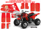 Preview: Mandy Hintergrund = Rot, Designfarbe = Rot für Yamaha Banshee YFZ 350