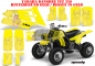 Preview: Mandy Hintergrund = Gelb, Designfarbe = Gelb für Yamaha Banshee YFZ 350