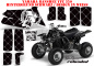 Preview: SilverStar - Reloaded Hintergrund = Schwarz, Designfarbe = Weiß für Yamaha Banshee YFZ 350