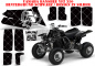 Preview: SilverStar - Reloaded Hintergrund = Schwarz, Designfarbe = Silber für Yamaha Banshee YFZ 350