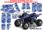 Preview: SilverStar - Silverhaze Hintergrund = Blau, Designfarbe = Weiß für Yamaha Banshee YFZ 350