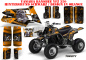 Preview: Toxicity Hintergrund = Schwarz, Designfarbe = Orange für Yamaha Banshee YFZ 350
