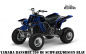 Preview: SilverStar - Reloaded Hintergrund = Schwarz, Designfarbe = Blau für Yamaha Banshee YFZ 350