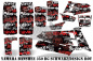 Preview: SilverStar - Silverhaze Hintergrund = Schwarz, Designfarbe = Rot für Yamaha Banshee YFZ 350