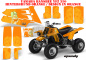 Preview: Mandy Hintergrund = Orange, Designfarbe = Orange für Yamaha Banshee YFZ 350