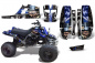 Preview: Mad-Hatter Hintergrund = Schwarz, Designfarbe = -Blau für Yamaha Banshee YFZ 350 Full Bore