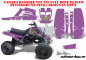 Preview: SilverStar - Reloaded Hintergrund = Lila, Designfarbe = Grün für Yamaha Banshee YFZ 350 Full Bore