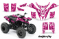 Preview: Butterfly Background = Pink, Design color = White for Yamaha Blaster YFS 200