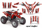 Preview: Mad-Hatter Background = Red, Design color = White for Yamaha Blaster YFS 200