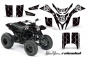 Preview: SilverStar - Reloaded Background = Black, Design color = White for Yamaha Blaster YFS 200