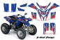 Preview: Tribal Flames Background = Blue, Design color = Red for Yamaha Blaster YFS 200