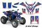 Preview: Tribal Flames Background = Blue, Design color = Red for Yamaha Blaster YFS 200