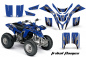 Preview: Tribal Flames Background = Blue, Design color = Black for Yamaha Blaster YFS 200