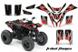 Preview: Tribal Flames Background = Black, Design color = Red for Yamaha Blaster YFS 200