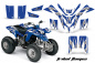 Preview: Tribal Flames Background = Blue, Design color = White for Yamaha Blaster YFS 200