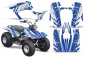 Preview: InLine Hintergrund = Weiß, Designfarbe = Blau für Yamaha Breeze 125 1989-2007