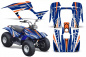 Preview: Intercept Hintergrund = Blau, Designfarbe = Orange für Yamaha Breeze 125 1989-2007