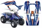 Preview: Intercept Background = Blue, Design color = Orange for Yamaha Breeze 125 1989-2007