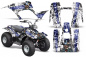Preview: Mad-Hatter Hintergrund = Weiß, Designfarbe = Blau für Yamaha Breeze 125 1989-2007