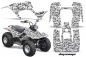 Preview: Digi Camo Weiß für Yamaha Breeze 125 1989-2007