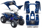 Preview: Widow Maker Hintergrund = Blau, Designfarbe = Schwarz für Yamaha Breeze 125 1989-2007