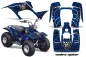 Preview: Widow Maker Background = Blue, Design color = Black for Yamaha Breeze 125 1989-2007