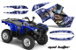 Preview: Mad-Hatter Hintergrund = Blau, Designfarbe = Silber für Yamaha Grizzly 700/550 2007-2014