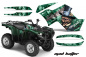 Preview: Mad-Hatter Hintergrund = Grün, Designfarbe = Silber für Yamaha Grizzly 700/550 2007-2014