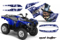 Preview: Mad-Hatter Hintergrund = Blau, Designfarbe = Weiß für Yamaha Grizzly 700/550 2007-2014