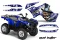 Preview: Mad-Hatter Hintergrund = Blau, Designfarbe = Weiß für Yamaha Grizzly 700/550 2007-2014