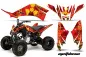 Preview: Meltdown Hintergrund = Rot, Designfarbe = Gelb für Yamaha Raptor 125
