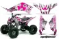 Preview: Meltdown Hintergrund = Weiß, Designfarbe = Pink für Yamaha Raptor 125