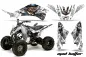 Preview: Mad-Hatter Hintergrund = Weiß, Designfarbe = Silber für Yamaha Raptor 125
