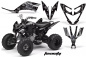 Preview: Toxicity Hintergrund = Schwarz, Designfarbe = Silber für Yamaha Raptor YFM 250