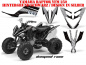 Preview: Diamond Race Hintergrund = Schwarz, Designfarbe = Silber für Yamaha Raptor YFM 250