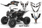 Preview: Mad-Hatter Hintergrund = Schwarz, Designfarbe = Weiß für Yamaha Raptor YFM 250