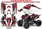 Preview: Slash Background = Black, Design color = Red for Yamaha Raptor YFM 350