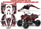 Preview: Swift Hintergrund = Schwarz, Designfarbe = Rot für Yamaha Raptor YFM 350