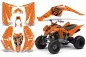 Preview: SilverStar - Reloaded Background = Orange, Design color = Black for Yamaha Raptor YFM 350