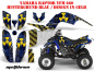 Preview: Meltdown Background = Blue, Design color = Yellow for Yamaha Raptor YFM 660